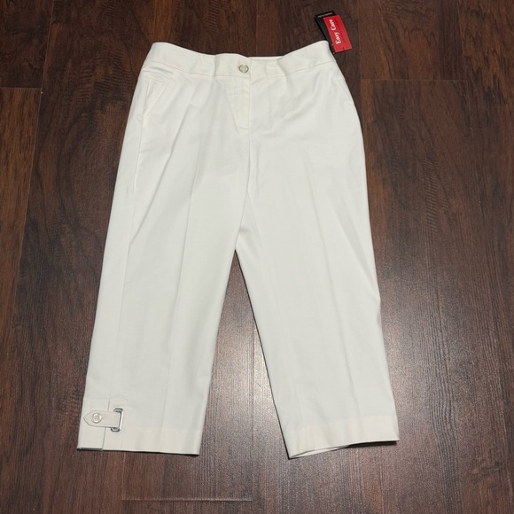 Rafaella White Cropped Pants size 4P nwt - Picture 1 of 13
